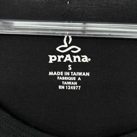 prAna Kaley Lagoon Long Sleeve Dress Black White Fit Flare Womens Size Small - Picture 6 of 12